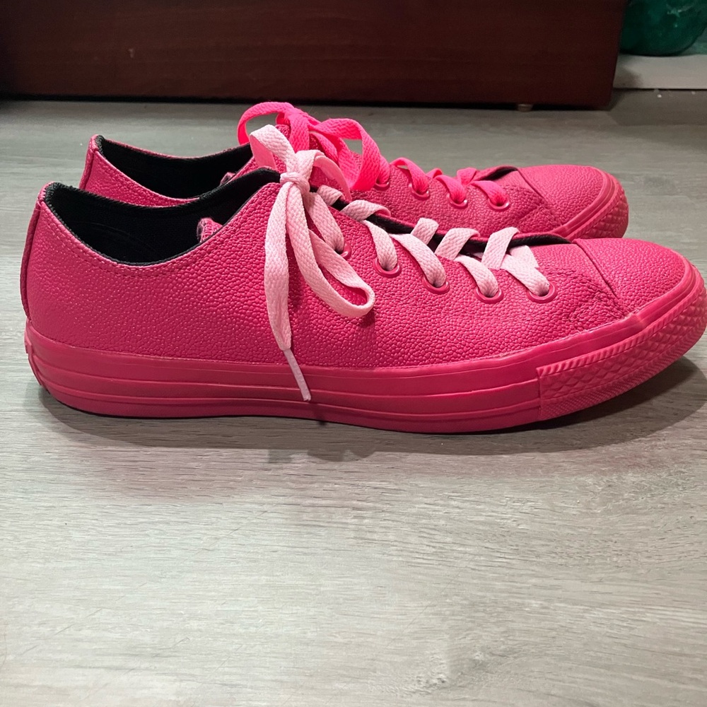 RARE Converse All Star OX Hot Pink 155185C Low Top Sneakers Size 9W/7W - Picture 4 of 8